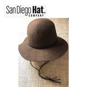 SAN DIEGO HAT COMPANY BROWN 100% WOOL HAT